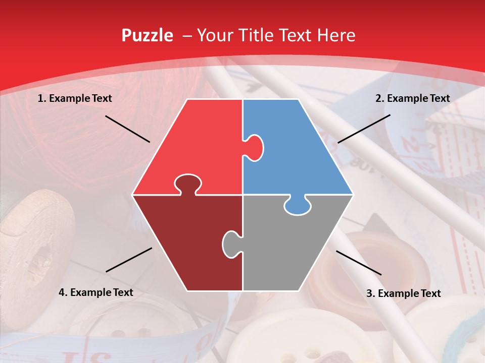 Embroidery Tailor Spool PowerPoint Template