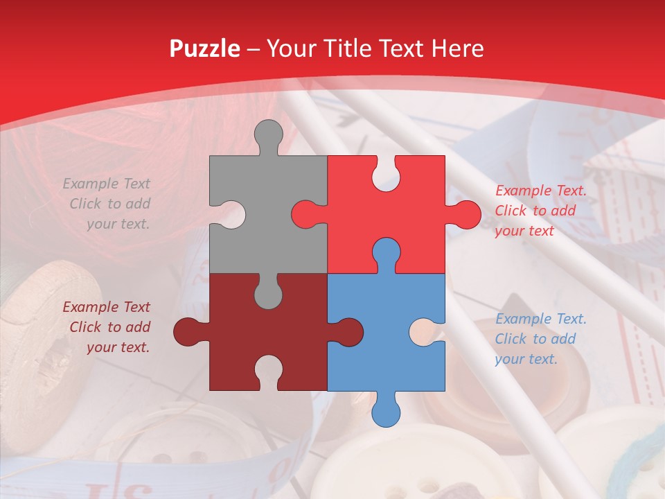 Embroidery Tailor Spool PowerPoint Template