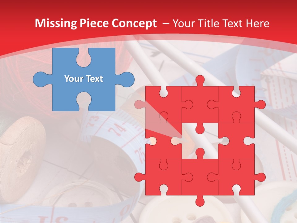 Embroidery Tailor Spool PowerPoint Template