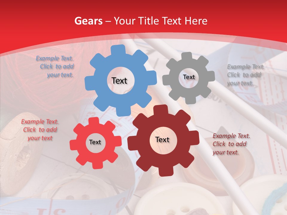 Embroidery Tailor Spool PowerPoint Template