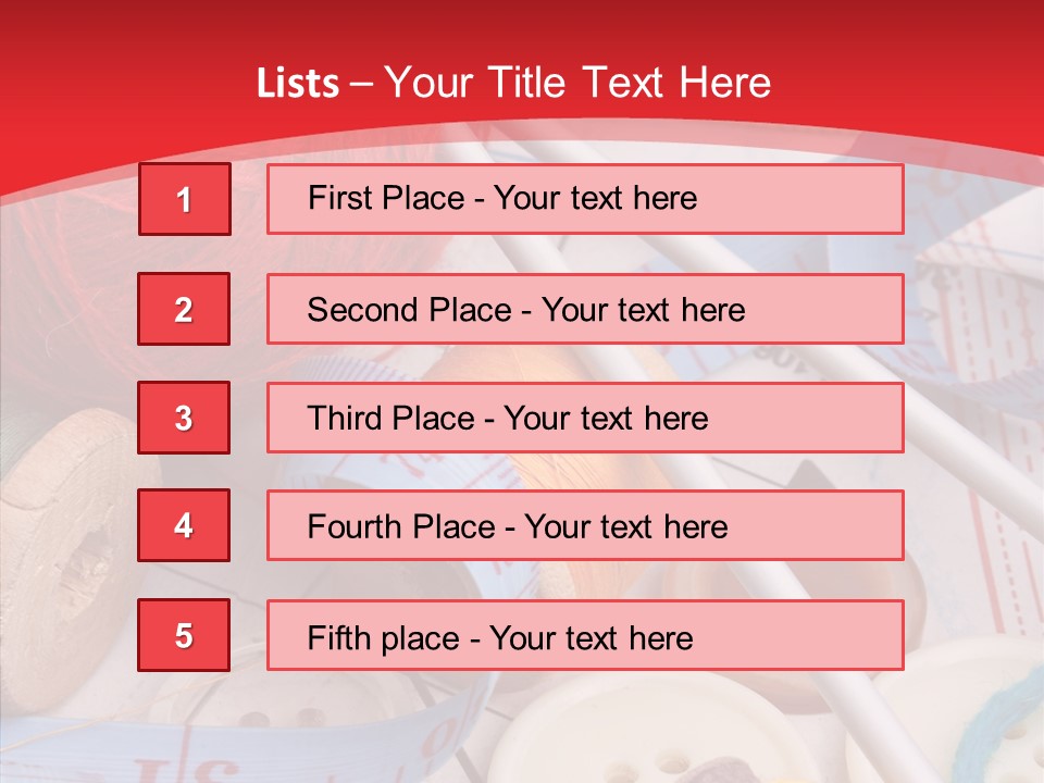 Embroidery Tailor Spool PowerPoint Template