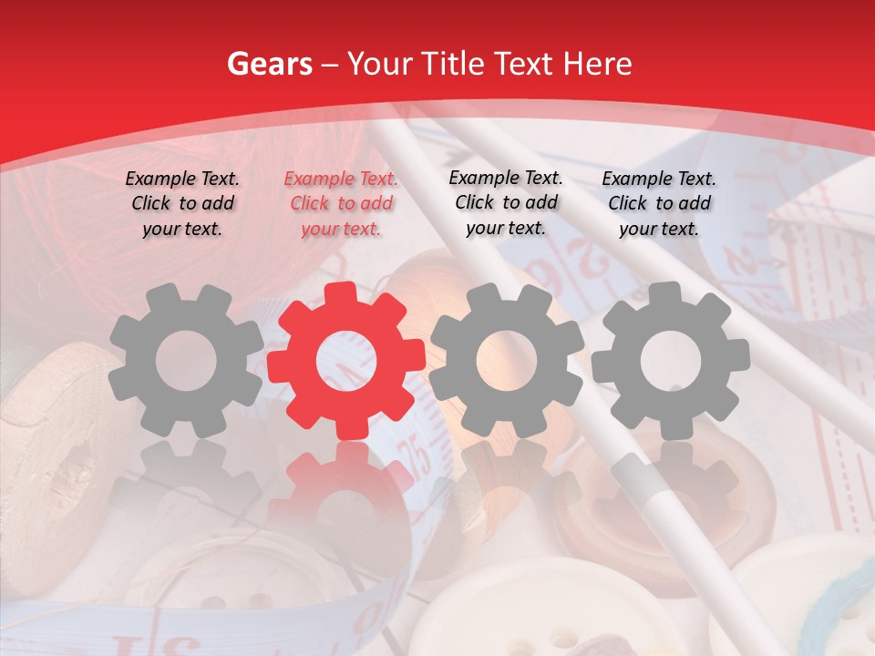 Embroidery Tailor Spool PowerPoint Template