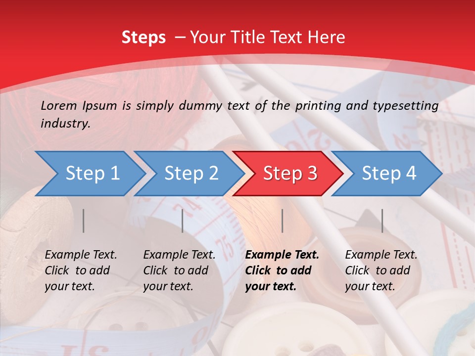 Embroidery Tailor Spool PowerPoint Template