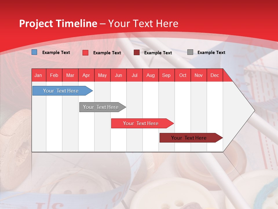 Embroidery Tailor Spool PowerPoint Template