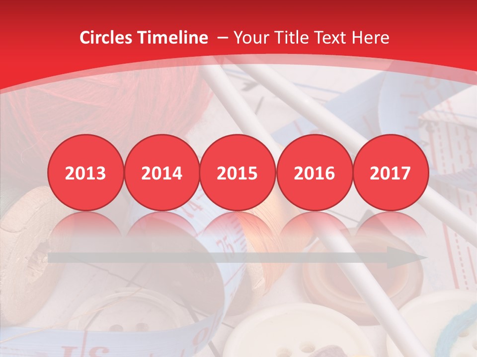 Embroidery Tailor Spool PowerPoint Template