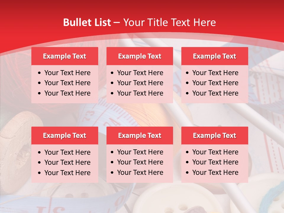 Embroidery Tailor Spool PowerPoint Template