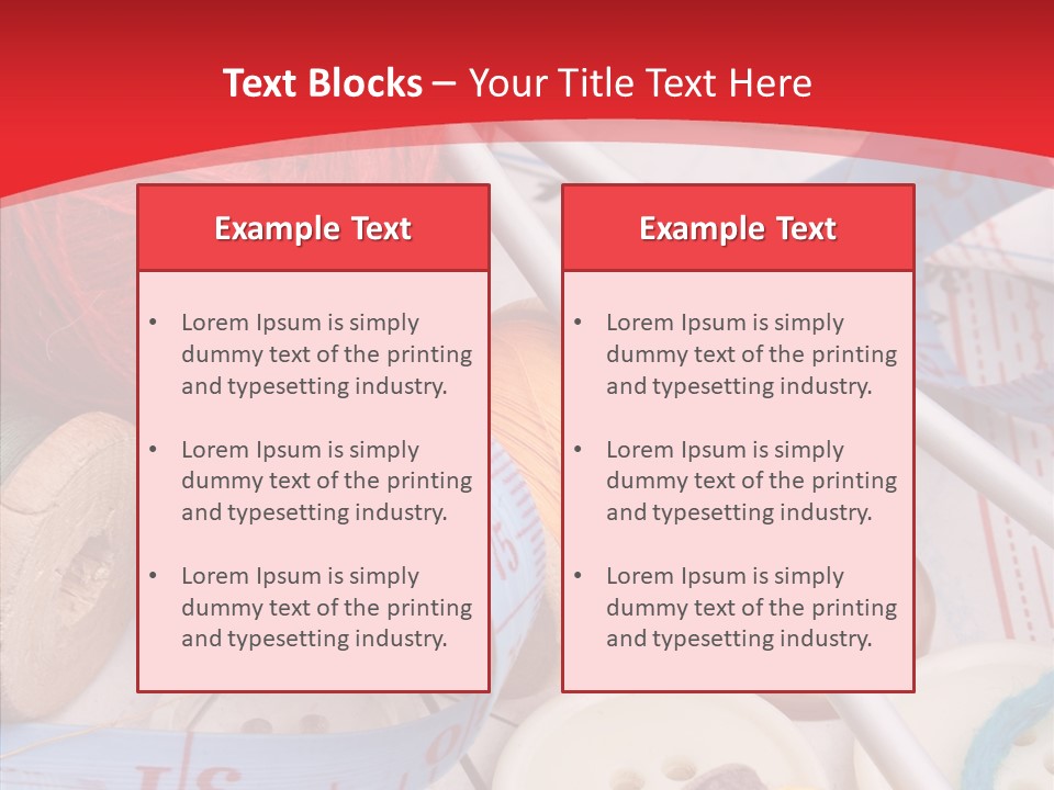 Embroidery Tailor Spool PowerPoint Template