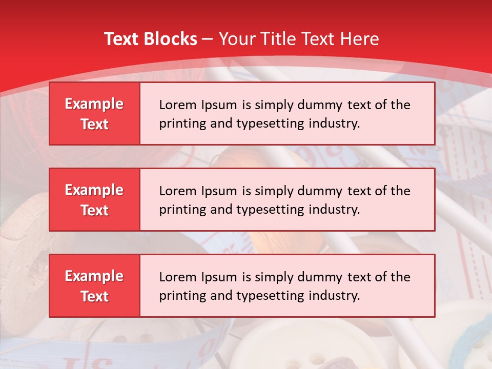 Embroidery Tailor Spool PowerPoint Template