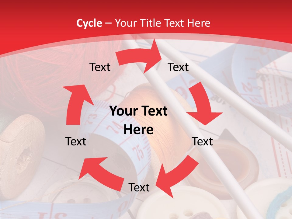 Embroidery Tailor Spool PowerPoint Template