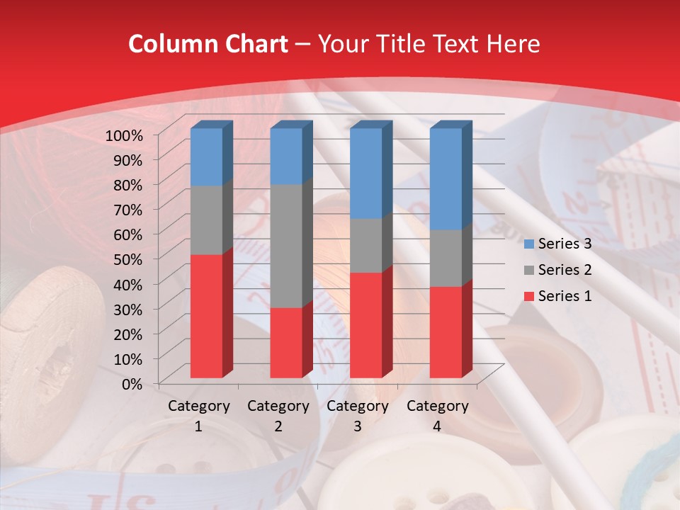 Embroidery Tailor Spool PowerPoint Template
