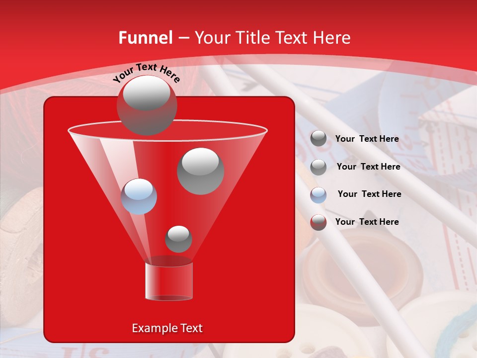 Embroidery Tailor Spool PowerPoint Template