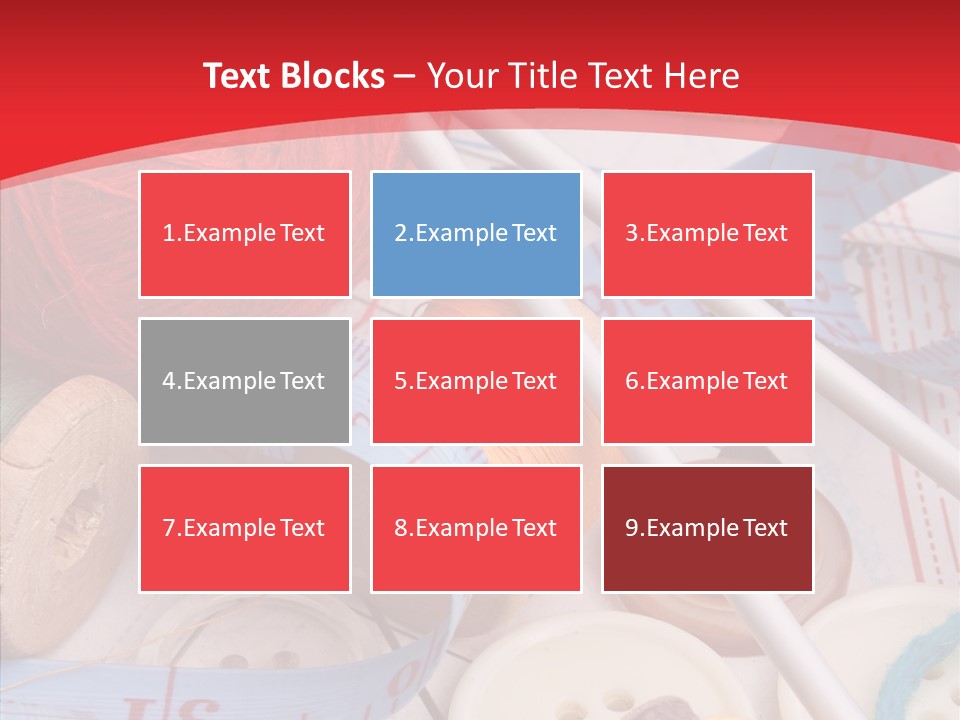 Embroidery Tailor Spool PowerPoint Template