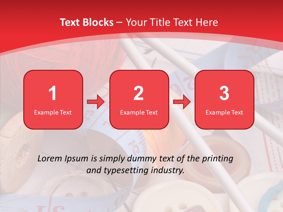 Embroidery Tailor Spool PowerPoint Template