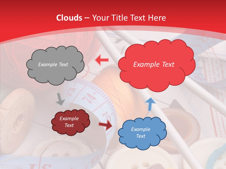 Embroidery Tailor Spool PowerPoint Template