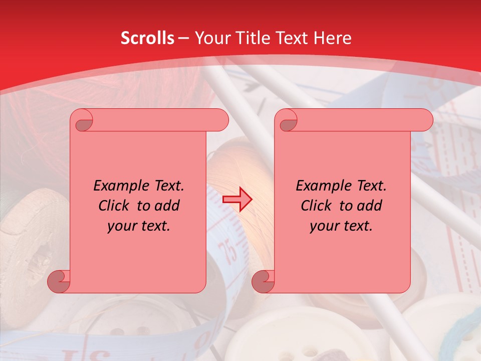 Embroidery Tailor Spool PowerPoint Template