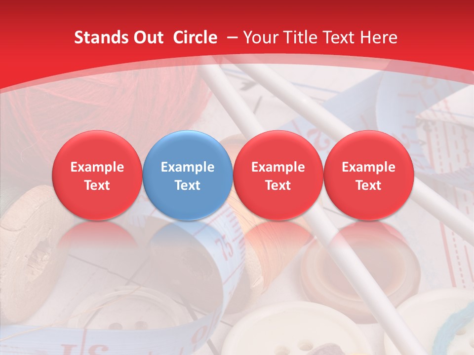 Embroidery Tailor Spool PowerPoint Template