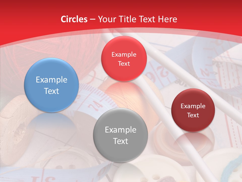 Embroidery Tailor Spool PowerPoint Template