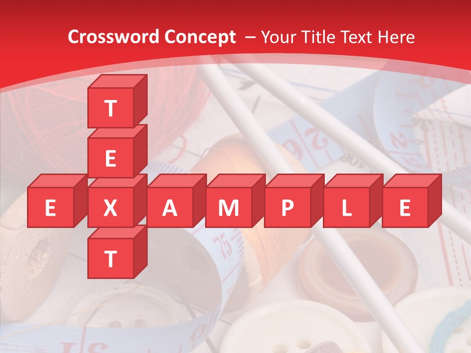 Embroidery Tailor Spool PowerPoint Template