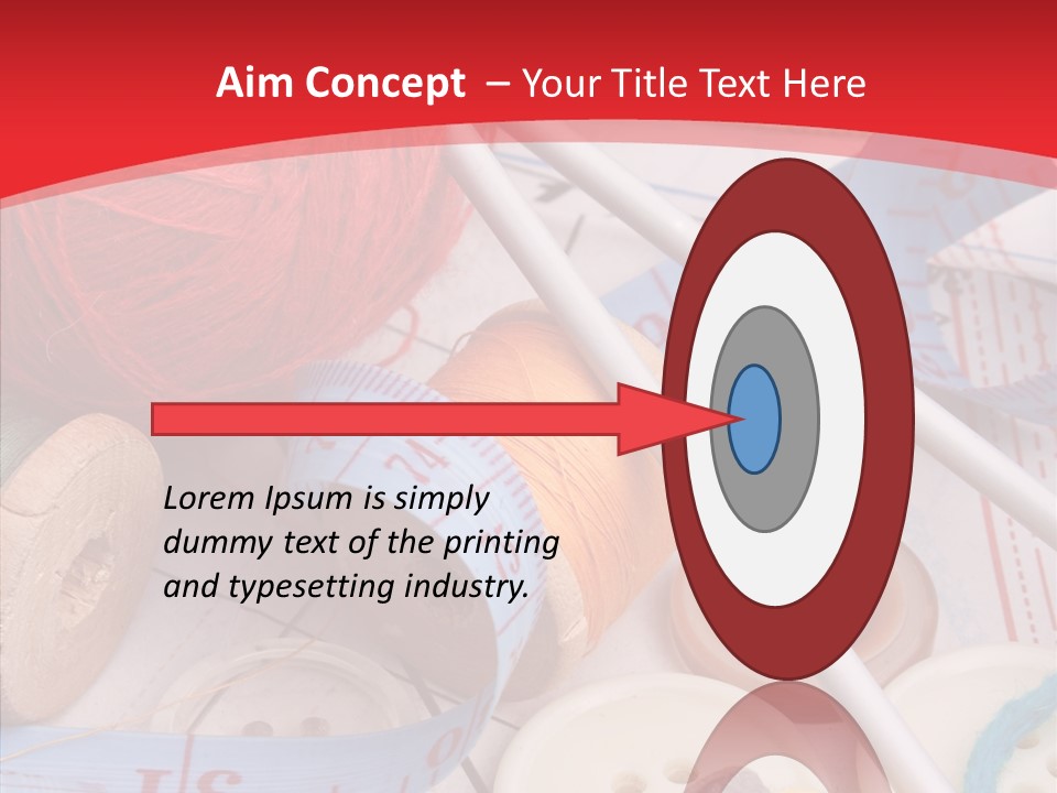 Embroidery Tailor Spool PowerPoint Template