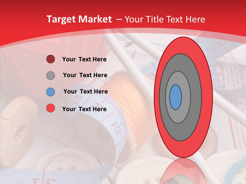 Embroidery Tailor Spool PowerPoint Template