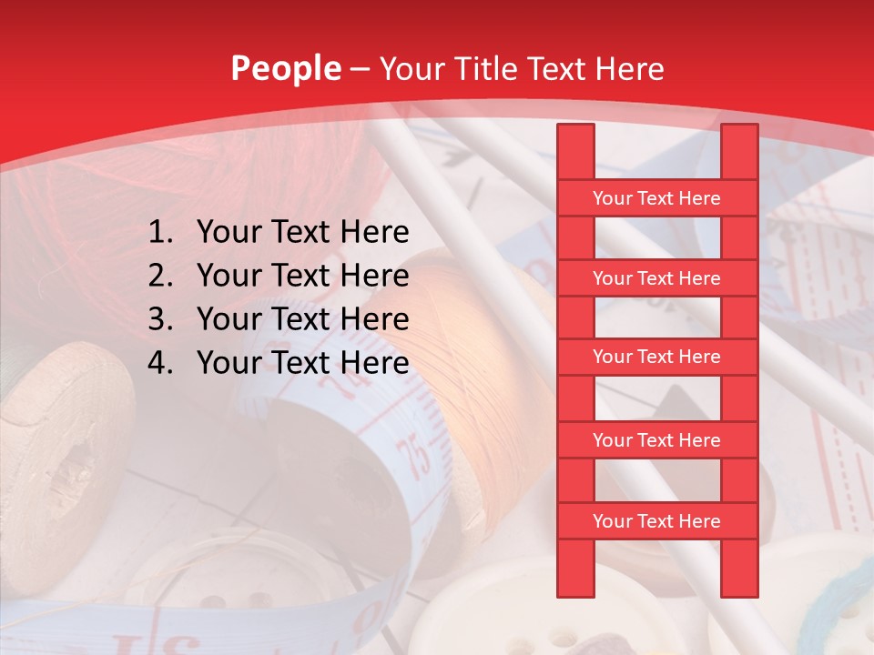 Embroidery Tailor Spool PowerPoint Template