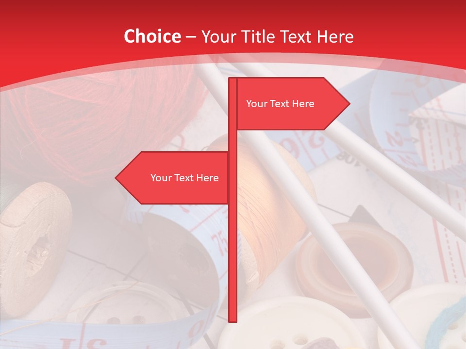 Embroidery Tailor Spool PowerPoint Template