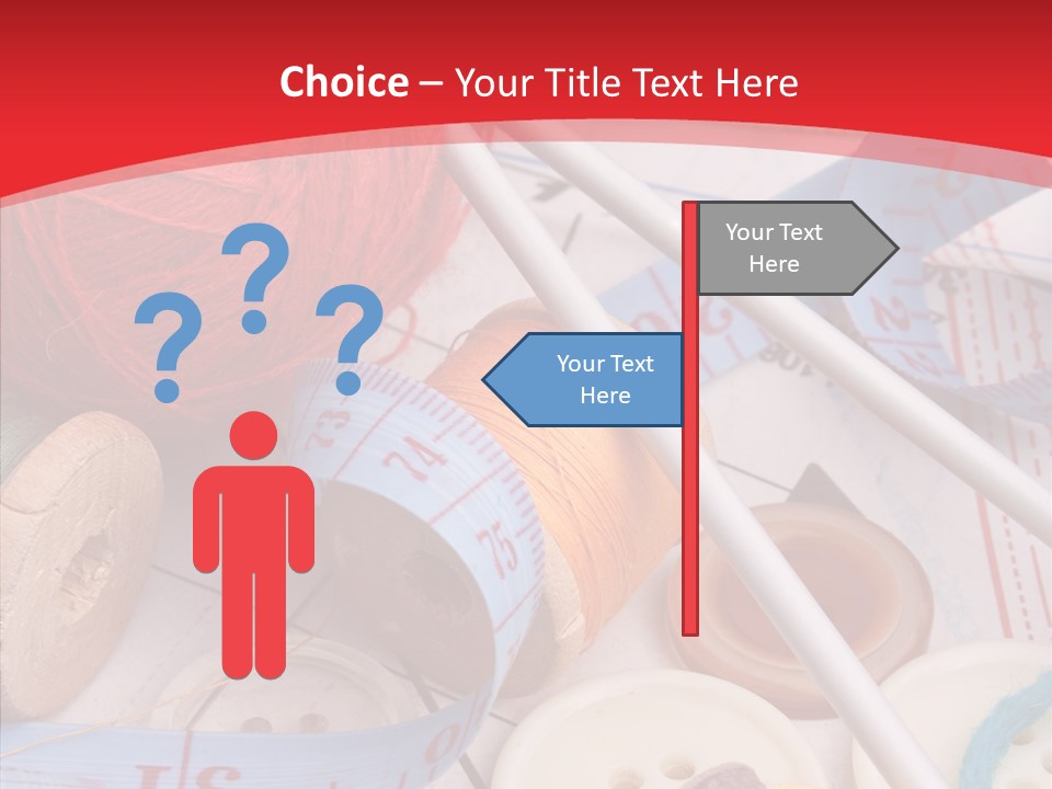 Embroidery Tailor Spool PowerPoint Template