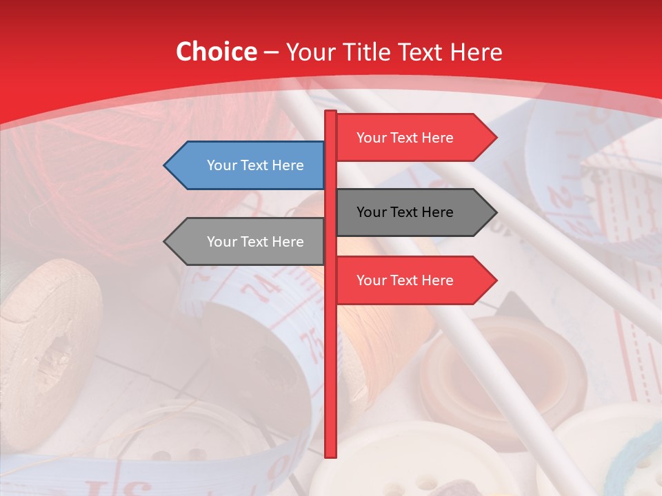 Embroidery Tailor Spool PowerPoint Template