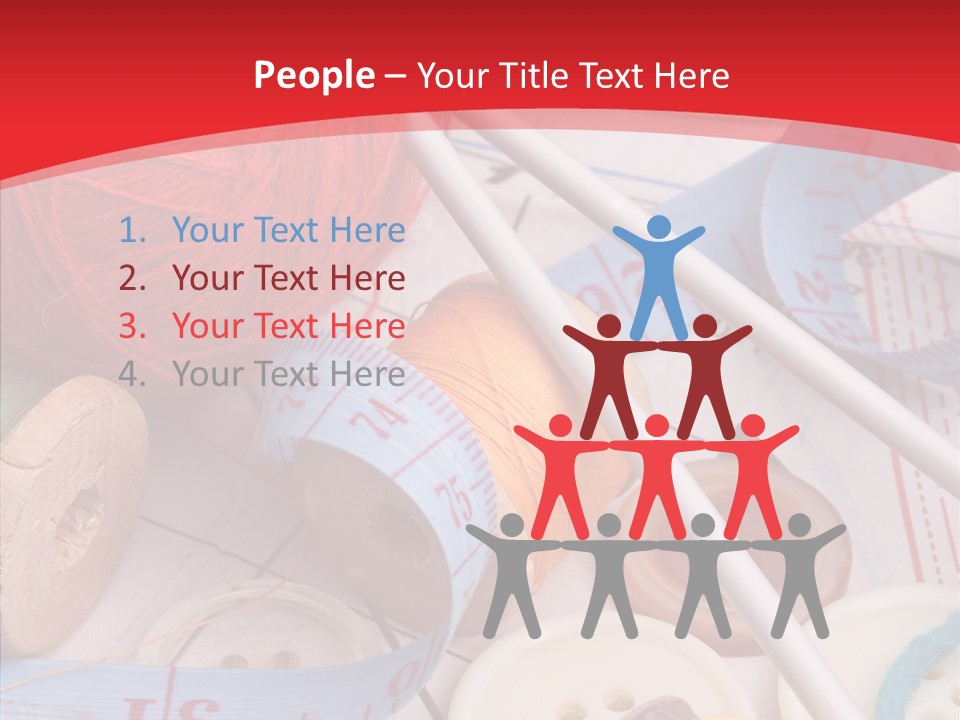 Embroidery Tailor Spool PowerPoint Template