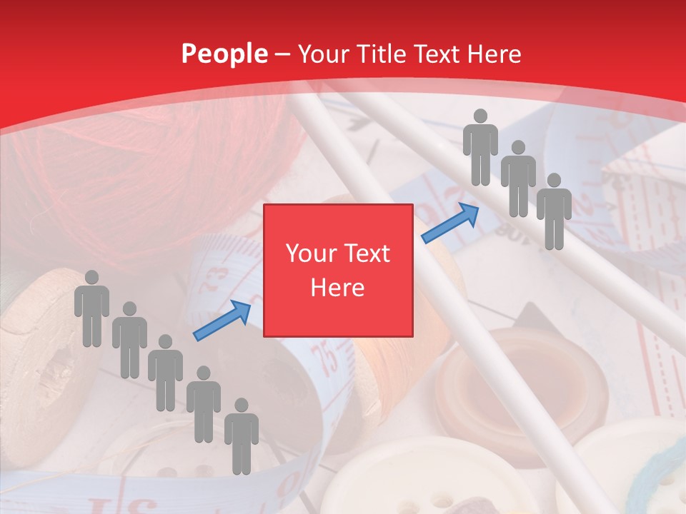 Embroidery Tailor Spool PowerPoint Template