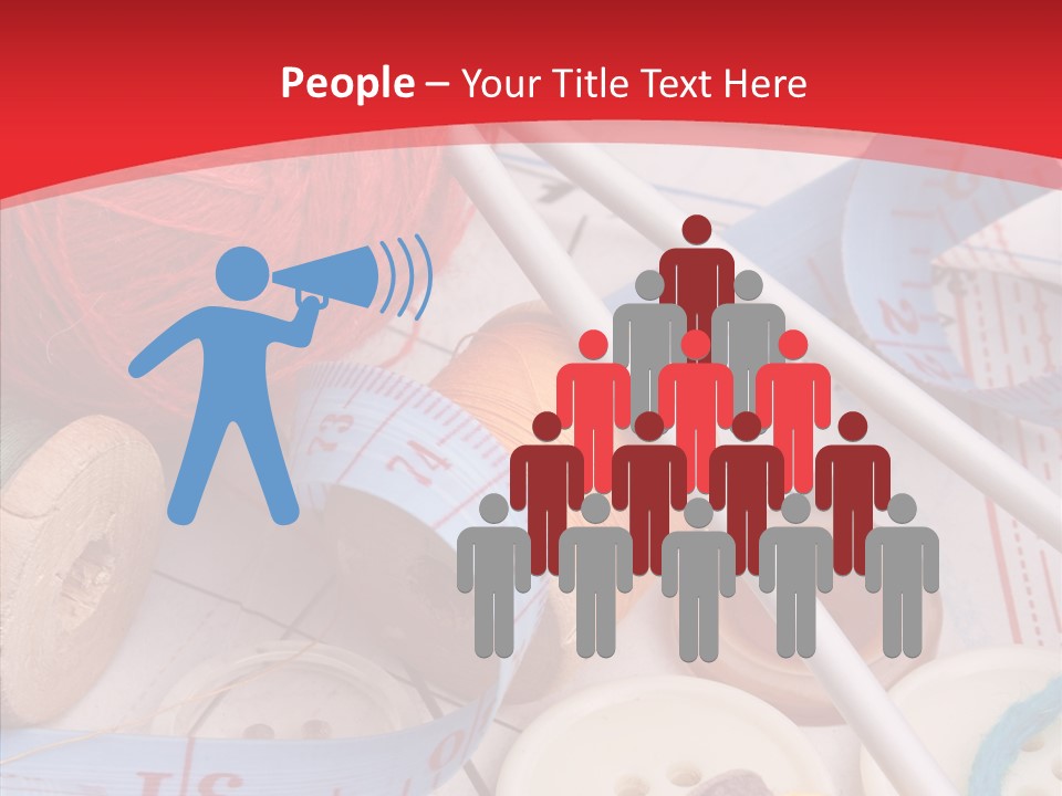 Embroidery Tailor Spool PowerPoint Template