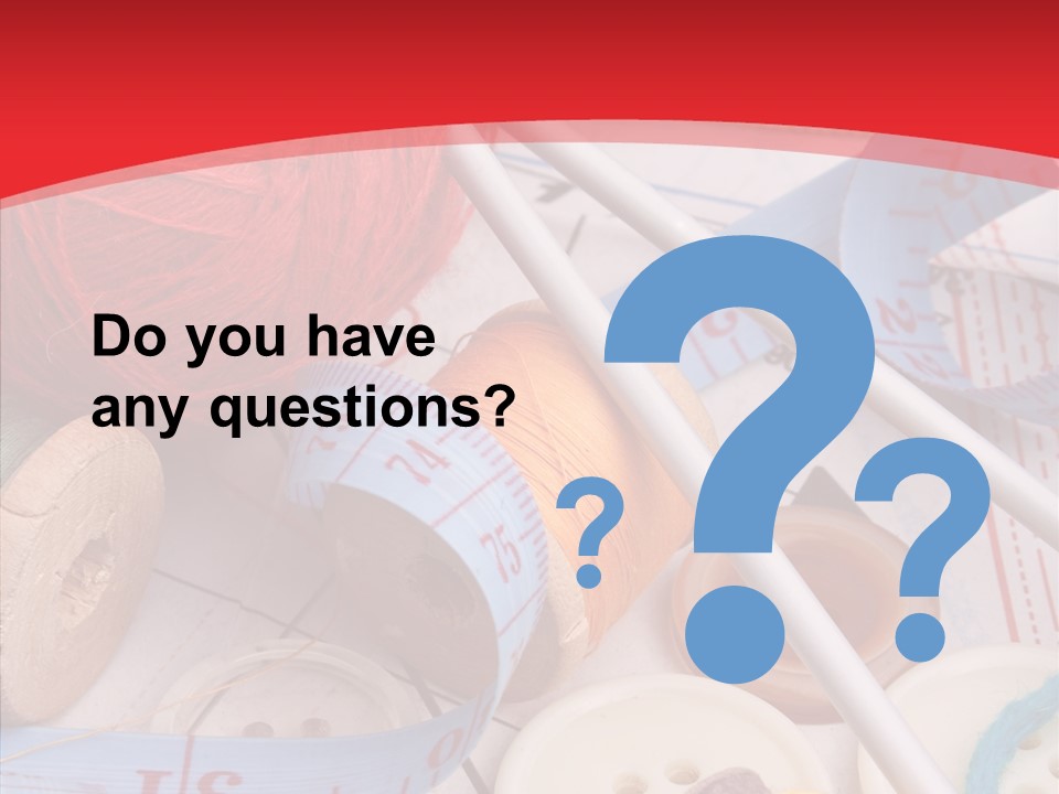 Embroidery Tailor Spool PowerPoint Template