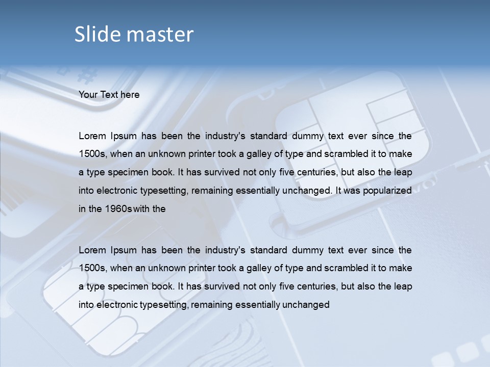 Communicate Security Simlock PowerPoint Template