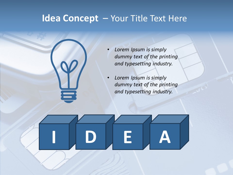 Communicate Security Simlock PowerPoint Template