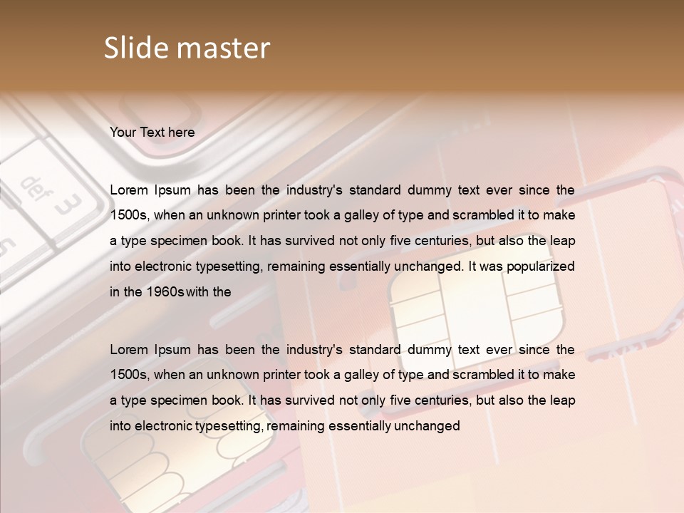 Operator Technology Electronics PowerPoint Template