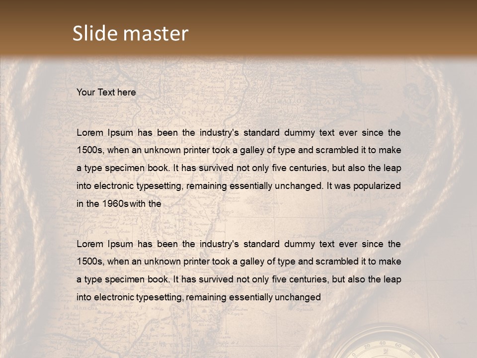 Canvas Longitude Stain PowerPoint Template