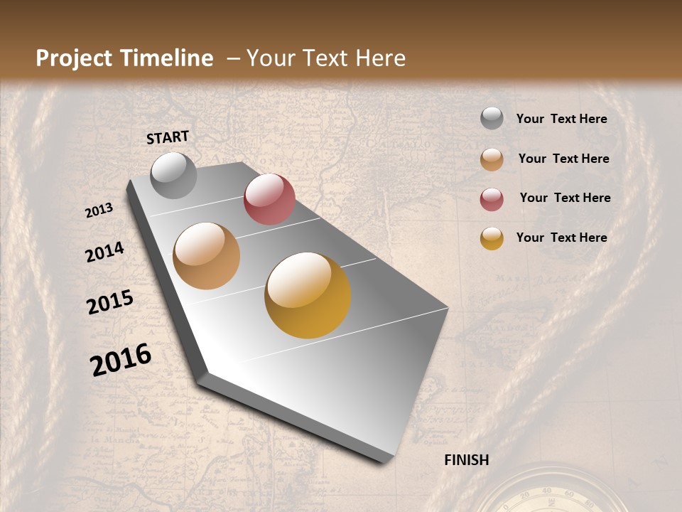 Canvas Longitude Stain PowerPoint Template