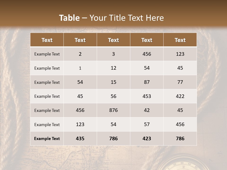 Canvas Longitude Stain PowerPoint Template