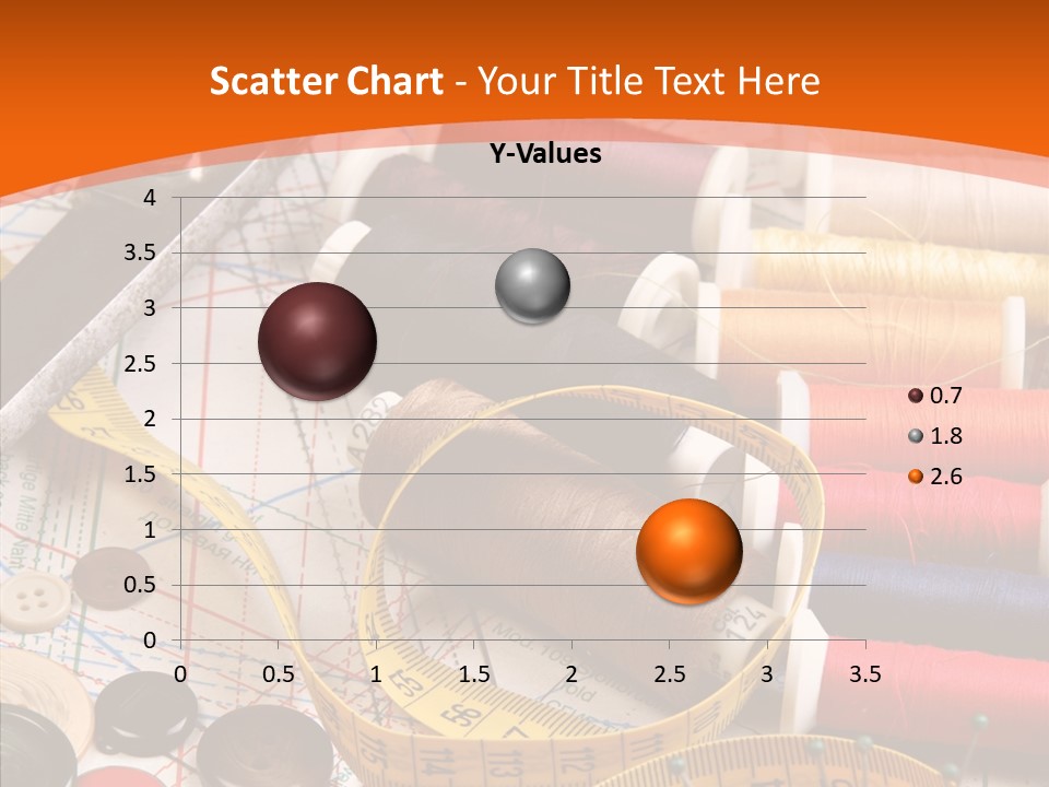 Old Fashioned Notions Measuring Tape PowerPoint Template