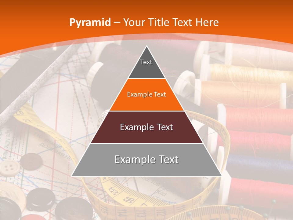 Old Fashioned Notions Measuring Tape PowerPoint Template