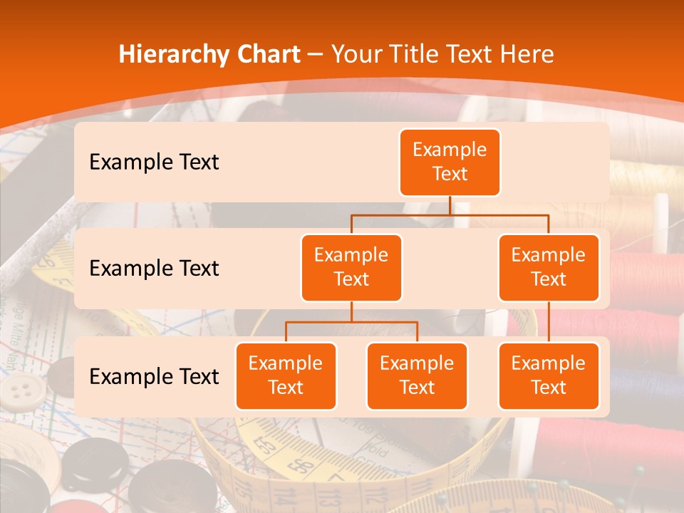 Old Fashioned Notions Measuring Tape PowerPoint Template
