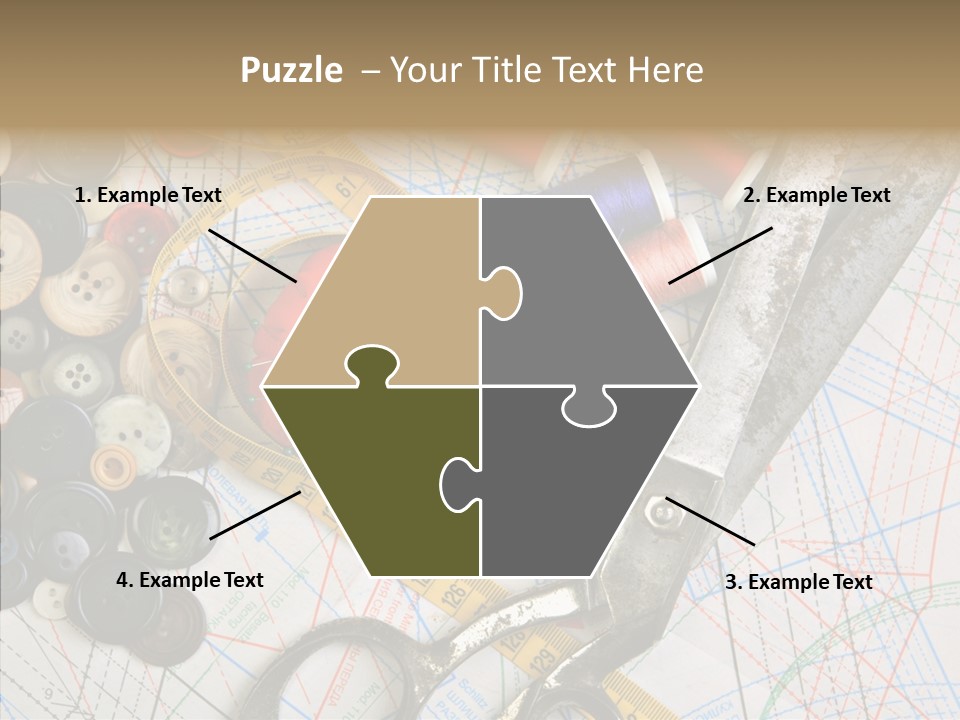 Measuring Tape Swatch Clothing PowerPoint Template