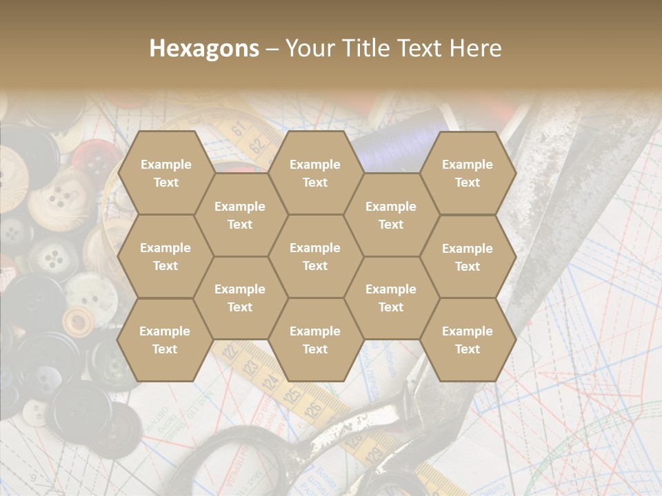 Measuring Tape Swatch Clothing PowerPoint Template