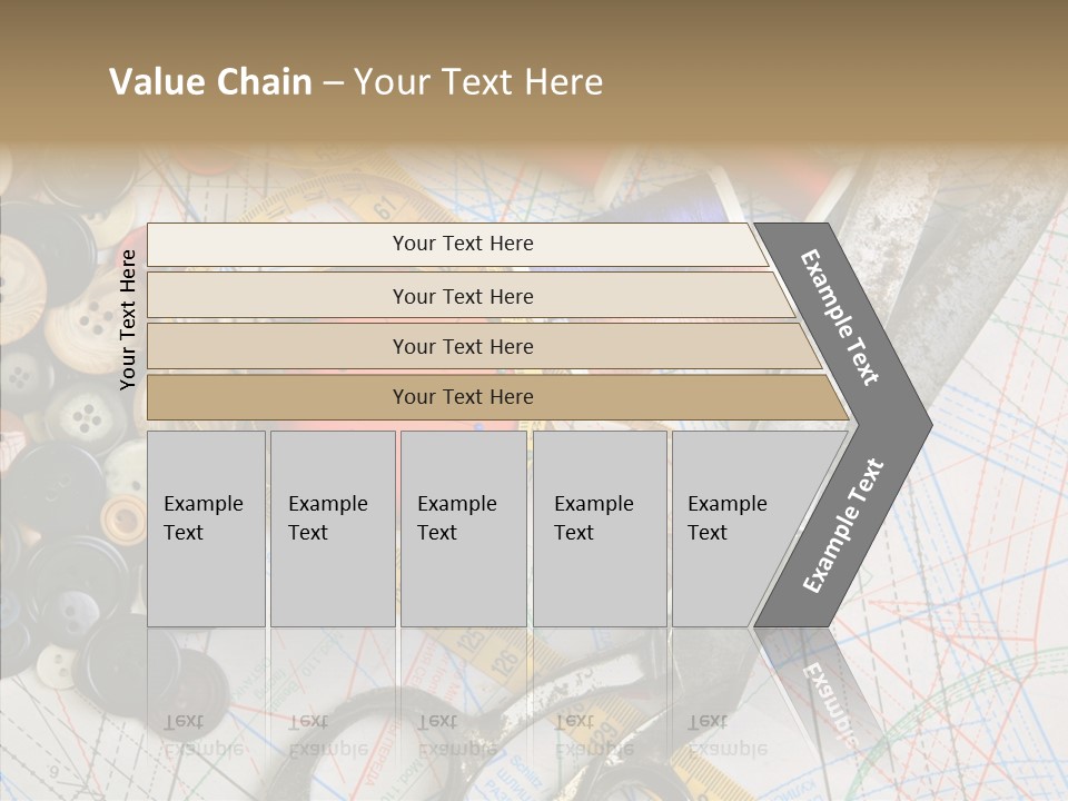 Measuring Tape Swatch Clothing PowerPoint Template
