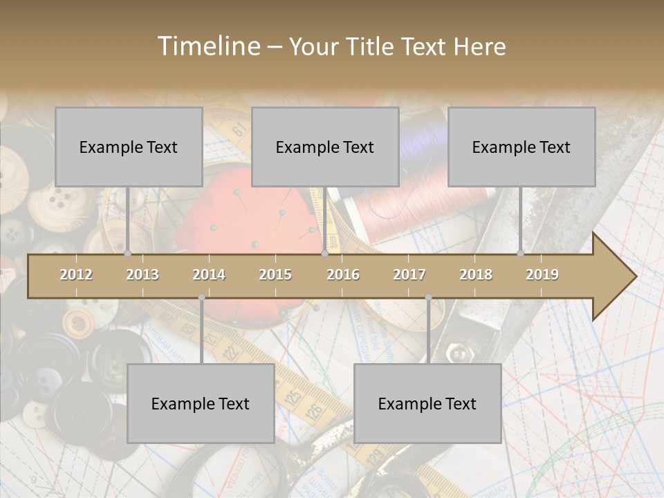 Measuring Tape Swatch Clothing PowerPoint Template