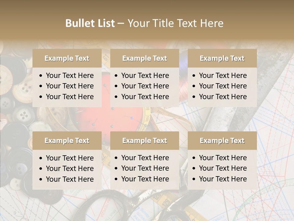 Measuring Tape Swatch Clothing PowerPoint Template