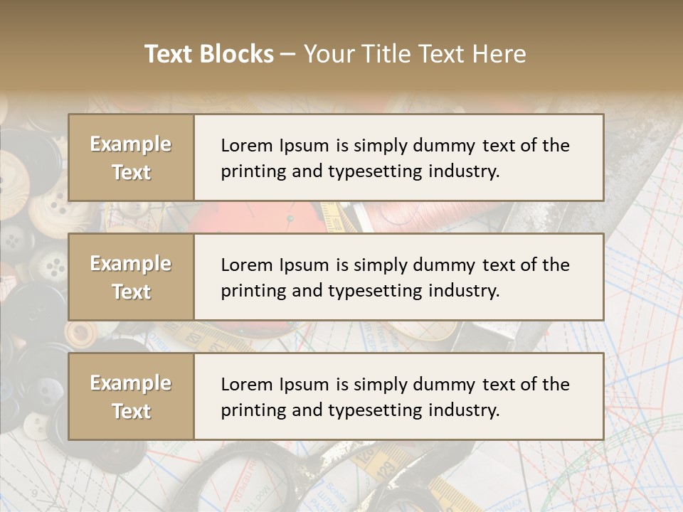 Measuring Tape Swatch Clothing PowerPoint Template