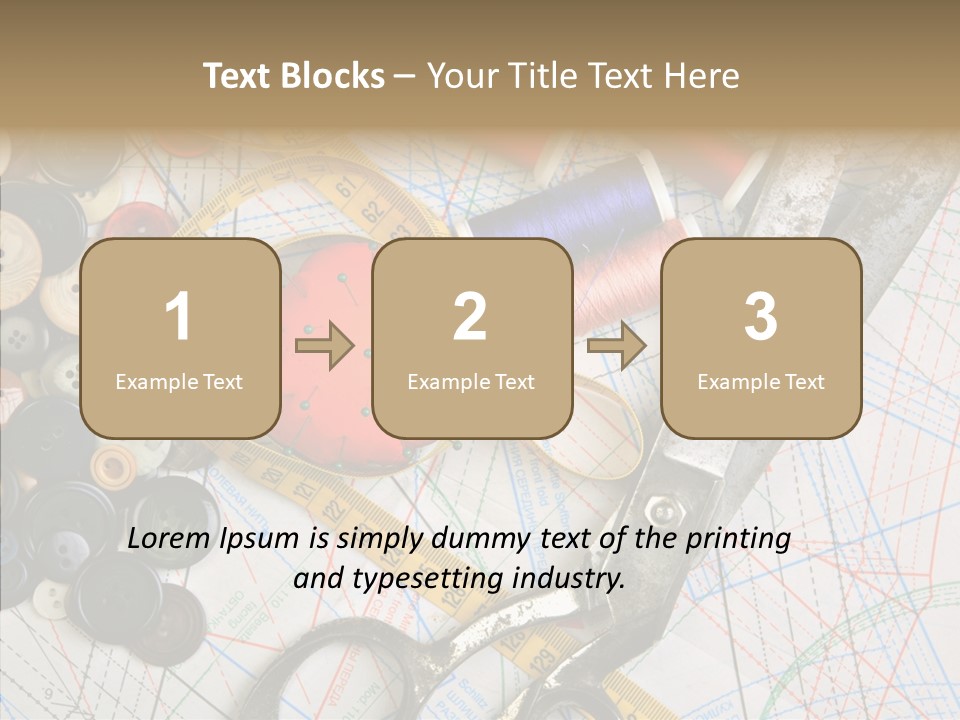 Measuring Tape Swatch Clothing PowerPoint Template