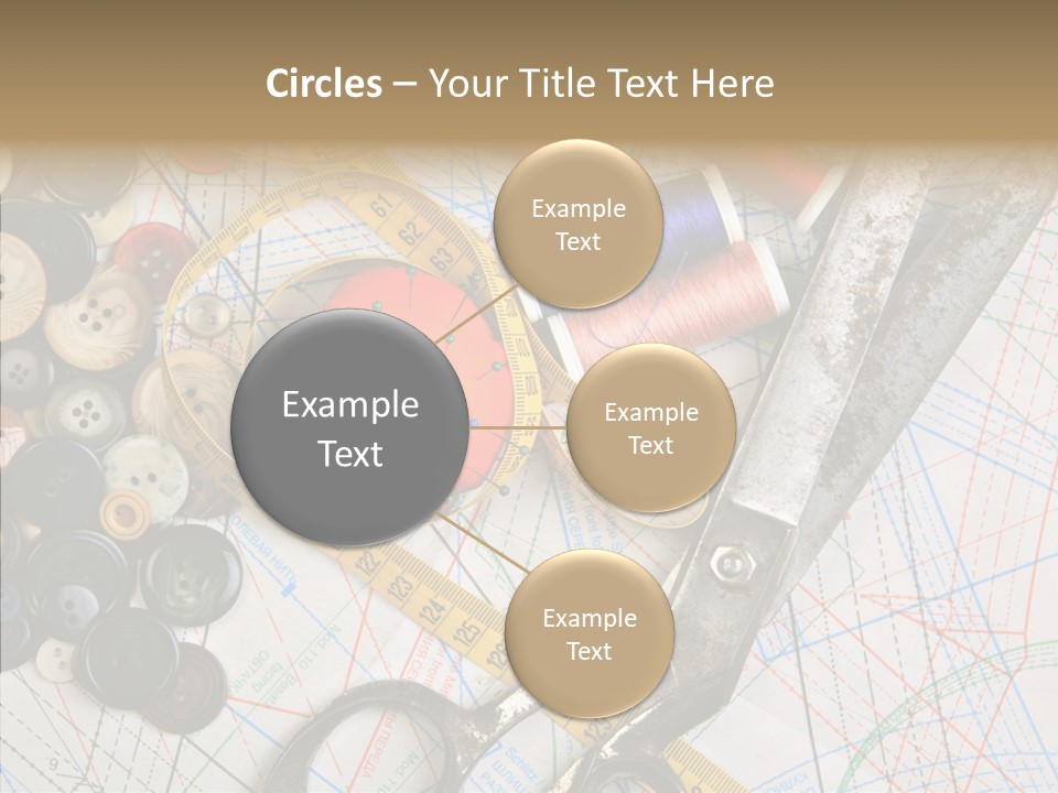 Measuring Tape Swatch Clothing PowerPoint Template