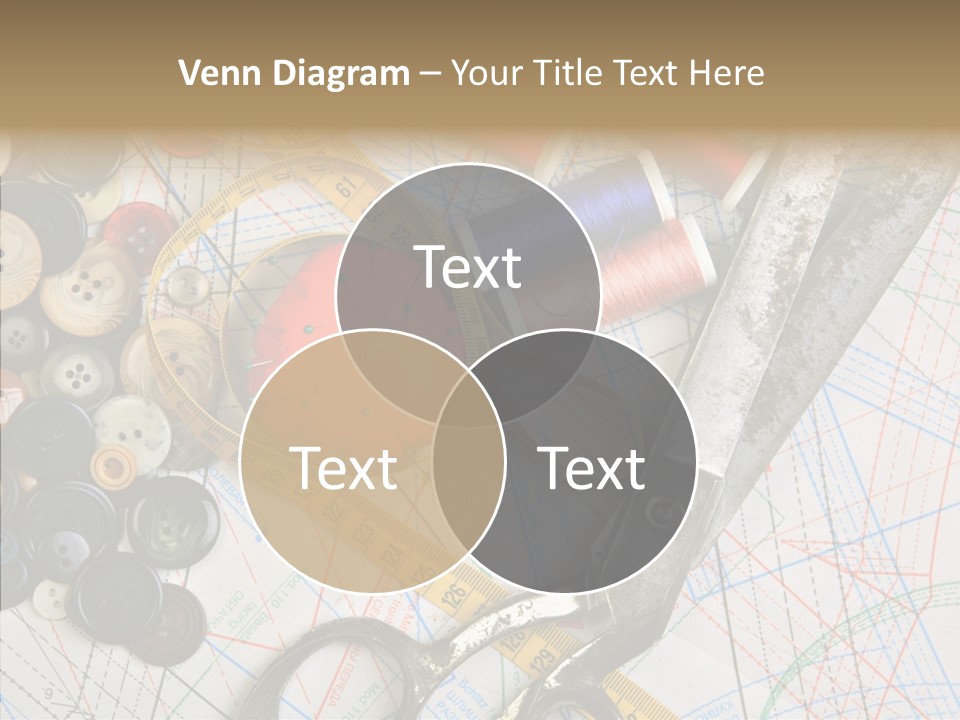 Measuring Tape Swatch Clothing PowerPoint Template